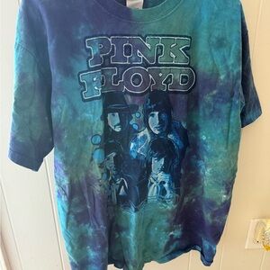 Pink Floyd Kids Tie-Dye T-Shirt - Blue and Green